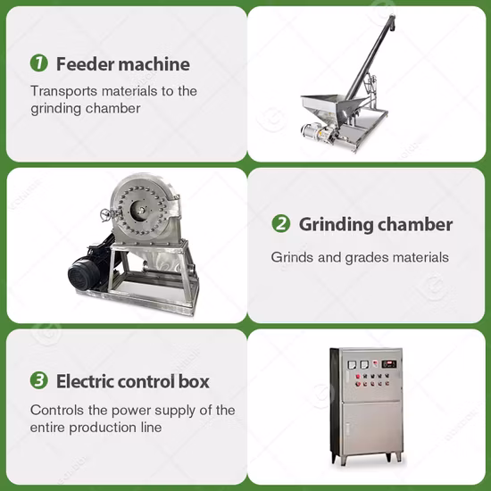콩에서 옥수수 가루를 분쇄하는 식품 가공 장비
